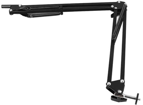 Mikroskop-Armständer, Faltbarer Monokular-Mikroskop-Flexibler Ständer, 360 Grad Verstellbarer Arm und 42-mm-Objektivring-Set, Industrielle Kamerahalterung für Labor, Industrie