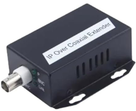 Kznifmk 1-Teiliger Ethernet-IP-Extender über Koax-HD-Netzwerk-Kit, EoC-Koaxialkabel-Übertragungs-Extender für Sicherheits-CCTV-Kameras, Einfache Installation (B)