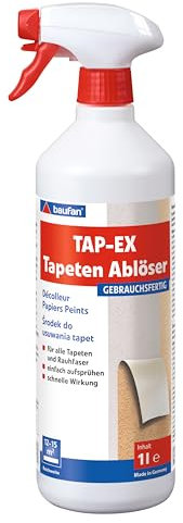 Décolleuse à papiers peints Baufan TAP-EX 1L - Décolleuse à papiers peints très efficace pour tous les papiers peints et ingrains, Décolleuse à papiers peints sans solvants