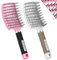 Kertiberif Curved Vented Hair Brush 2 Pack, Detangling Brush for Wet and Dry Hair, Paddle Hairbrush for Women Men Kids Curly Thick Fine Long Short Hair