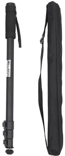 Angoily Teleskop Einbeinstativ aus Aluminium Verstellbar Leichtes Monopod für DSLR Camcorder und Videokamera Tragbar und Robust für Fotografie Unterwegs