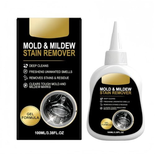 Mould Remover Gel,Deep Cleaning Gel for Washing Machine Rubber Seal | Large Capacity Mold and Mildew Remover Gel for Washing Machine Seals,Bathroom Grout,Shower,Tile,Black Mold Removal