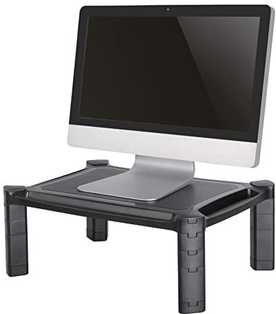 Newstar NSMONITOR20 Laptop or Monitor Stand/Riser, Height Adjustable - Black