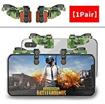 IFYOO Mobile Game Trigger, Mobile Gaming Controller Kompatibel mit PUBGG/Fortnitee/Call of Duty Mobile, Z108 Aim & Fire Triggers für iPhone und Android Phone, 1 Paar mit 2 Stück Fingerhülsen Rot