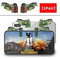IFYOO Mobile Game Trigger, Mobile Gaming Controller Kompatibel mit PUBGG/Fortnitee/Call of Duty Mobile, Z108 Aim & Fire Triggers für iPhone und Android Phone, 1 Paar mit 2 Stück Fingerhülsen Rot