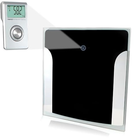 FISHTEC ® Pèse Personne à Ecran LCD Déporté - Transmission infrarouge - Impédancemètre