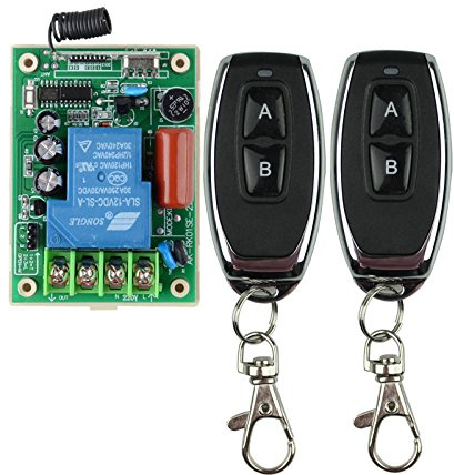 220 V AC 1CH 30A 433 MHz Relais Fernsteuerungsschalter RF Drahtlose Fernbedienung LED Lampe Motor Wasserpumpe 3000 Watt Hohe Last spannungsausgang funkfernbedienung motorsteuerung pumpe