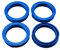 KONIKON 4X Zentrierringe 73,10 x 57,10 mm Blau Felgen Ringe Radnaben Zentrierring Adapterring Ring Felgenring Distanzring Made in Germany
