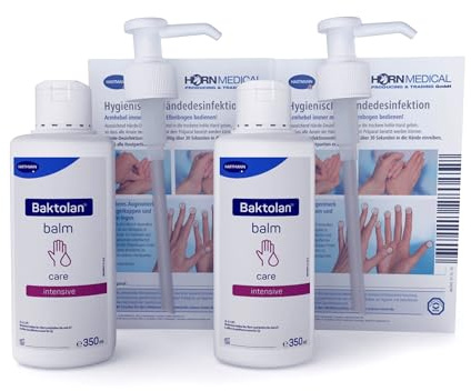 Horn Medical Dosierpumpe mit intensiv pflegendem Wasser-in-Öl Hautbalsam Baktolan Balm (2 x 350 ml)
