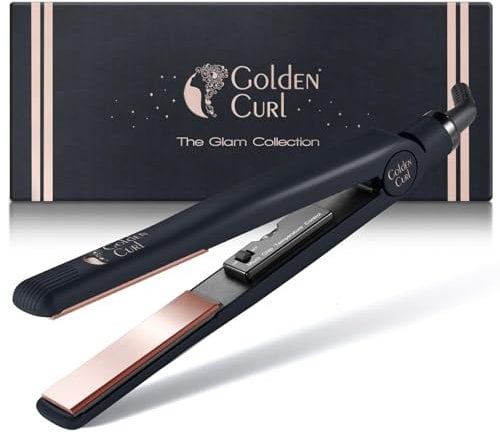 Glätteisen Locken und Glätten Haarglätter - 5 Jahre Sorgenfreiheit - Haar Styling Hair Straightener Glätteisen und lockenstab 2 in 1 zum Glätten und Locken machen (829 Rose Gold)