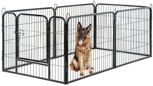 UNDERDOG Extra Heavy Duty Puppy Play Pen 6 x Panel Playpen Indoor/Outdoor Dog Puppy Whelping Pen Pens (LARGE)