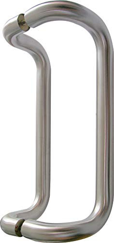 La Valsabbia – Set 2 Maniglioni Inox Satinato Ø32 mm – Lunghezza 382 mm – Interasse 350 mm – Per Porte Interne, Esterne, Blindate o in Vetro