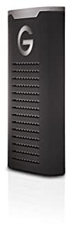 SanDisk Professional 1TB, G-Drive SSD 2TB, ultra-resistente a shock, acqua e polvere, unità SSD NVMe portatile, velocità fino a 1050MB/s, USB-C (10 Gbit/s), USB 3.2 Gen 2, Thunderbolt 3