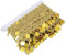 10 Yards Pailletten Quaste Rock Bauchtanz Quaste Bauchkette Runde Münze Hüfttuch Kostüm Pailletten Taille Kettenwickel(23 * 12 * 2cm-Gold)
