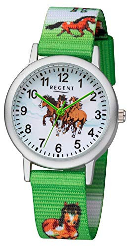 Regent Jungen Analog Shioj. PC21 Uhr mit Nylon Armband 12400289