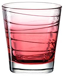 Leonardo Vario Struttura 026842 Verre à eau en verre coloré Rouge 250 ml