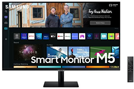 Samsung S32BM502 – Monitor de 32 Full HD (1920 x 1080, VA, Smart TV, HDMI, Bluetooth, AirPlay, WiFi, Office 365, 16:9, 60Hz, Dex Inalámbrico, Altavoces Integrados, Hub IoT), negro