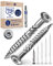 Vis de Terrasse 5x40 en Acier Inoxydable C1 - 250 Vis à Bois Torx 40mm de Long - 5mm d'Épaisseur - Acier Inoxydable Durci - 1 Embout Inclus