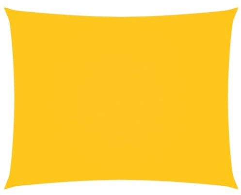 vidaXL Voile de Parasol Tissu Oxford rectangulaire 2x3 m Jaune, Voile de Parasol, bâche de Parasol, écran Solaire, voiles de Parasol