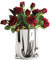 YUANBAO Silberne Blumenvase, Papiertüte, Keramikvase, moderne metallische Glanz, Silbervase, Heimdekoration für Tischdekoration, Wohnzimmer, Regaldekoration, Kaminsims (Silber, klein)