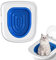 Amesor Kit Toilette per Gatti - Kit di Addestramento per Toilette per Gatti - Sedile per L'addestramento del Water per Gatti - Toilette per Gatti Kit Sedile WC - Riutilizzabile per Toilette per Gatti