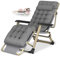 NOALED Ergonomische Relaxliege, Hochlehner-Gartenliege, Strandliege mit Kopfstütze, bis 200 kg belastbar, für Garten, Terrasse und Balkon