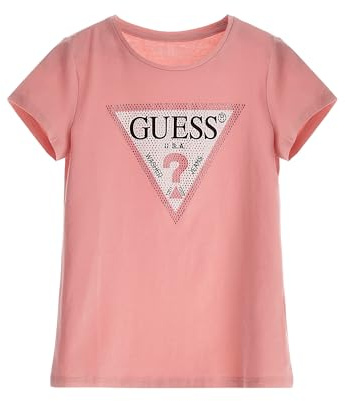 GUESS Ökologisches Strass-Grafik-T-Shirt für Mädchen