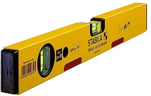 La zappa Magnetische Wasserwaage 70M mit leichtem Aluminiumprofil (80cm - 2 Magnete)