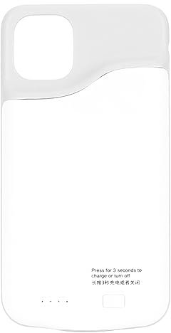Battery Case for iPhone 11, Rechargeable 6000mah Ultra Slim Battery Charging Case Powerful Portable Phone Charging Case for IPhone 11, 360°Protection Phone Battery Case (White)