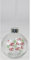 8x BURI Trinkglas Christbaumkugel 400ml Strohalm Weihnachten Winter Geschirr Set Party Christmas Trinkgläser Familie
