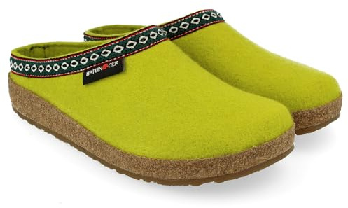 HAFLINGER Damen Hausschuh Pantoffel Wollfilz Grizzly Franzl 711001, Größe:40 EU, Farbe:Mehrfarbig