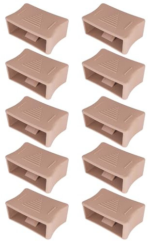 cyclingcolors 10x Schieber zur Härteverstellung von Lattenrosten mit Federholzleisten der Stärke 8mm & Breite 53mm Lattenrostes Braun