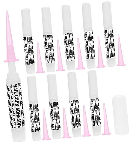 minkissy 20stücke Pet Nagelkleber Für Krallenkappen Spezieller Kleber Für Haustiere Sicher Und Einfach Zu Verwenden Für Hunde Und Katzen Geeignet