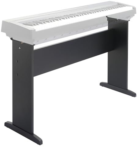 Zreephy Universal 76 / 88 Key Piano Keyboard Stand, Wooden Furniture Stand Compatible For YMH P Series, CSO PX Series, RLD FP Series Digital Pianos Keyboards - KWS-G1 (Black, M)