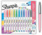 Sharpie S-Note Creative Marker, Pastell-Textmarker und Farbstifte, Keilspitze, keine verblühende Tinte, 12 Marker + Jotter Baby Pink Stift (blaue Tinte)