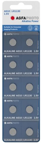 Générique Pile LR1130 - Lot de 10 Piles LR1130 / AG10 / LR54 Agfaphoto - Fiabilité et Performance Assurées pour Vos Appareils Électroniques – Pile Livre Musical Bébé - Pile LR1130 pour Livre Sonore