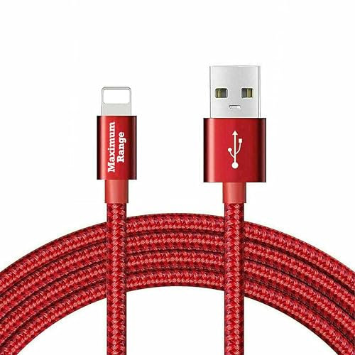 MAXIMUM RANGE E-SELLERS USB Charger Cable for iphone USB Fast Charging Cable Lead Compatible with iPhone 14 13 12 11 Pro Max XS XR X 8 7 6 Plus 5 SE (1 Metre)