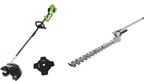 Greenworks decespugliatore a batteria 40V + Greenworks Accessorio Tagliasiepi