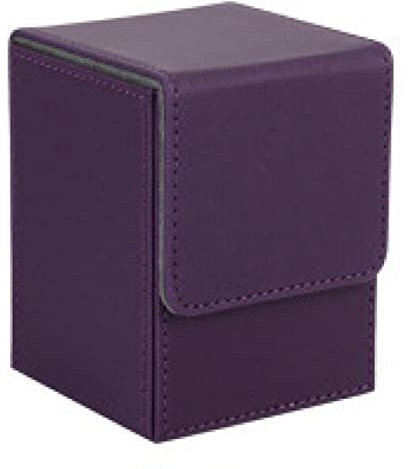 Nelsonerty Karten Etui Deck Box Karten mit HüLlen Deck Spiel Box für Yugioh Binder: 100+, Lila