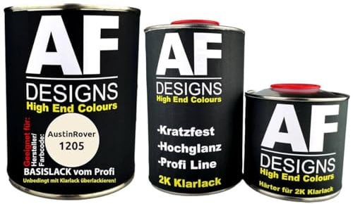 2.5L Car Paint Set Suitable for AustinRover 1205 Old English White Clear Varnish Hardener Base Coat Repair Paint Ready to Spray