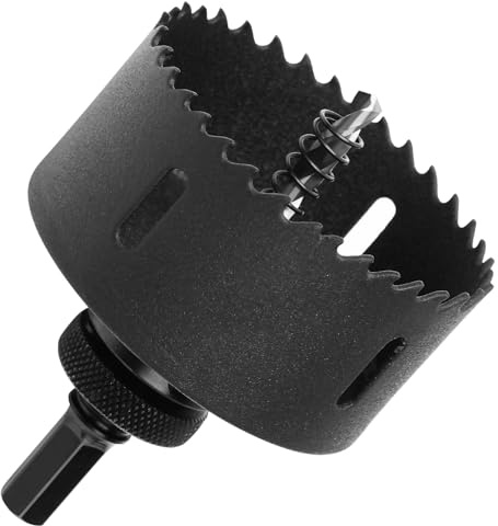HSAWBIT HSS Bi Metal 90mm Hole Saw M42 Hole Cutter with Drill Bit Hex Shank | 8% Cobalt BI-metal 90mm Wood Cutter Holesaw 38mm Cutting Depth, for Stainless Steel Metal Plastic Timber Drywall
