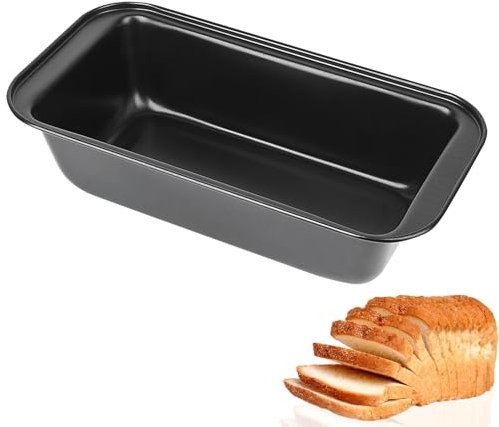 OVBOVA Edelstahl Brotbackform 30 x 13 x 6,5cm Rechteckig Kastenform Kastenform Kuchen Brotbackformen Backofen Antihaftende Brotform für Brote Kuchen