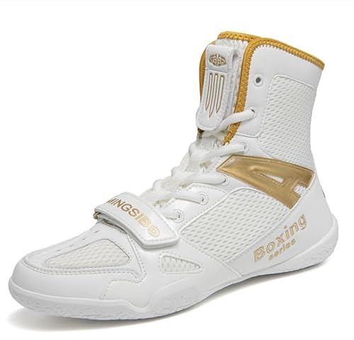 Boxschuhe, Ringerschuhe für Männer und Frauen, Kinder-, Indoor-Fitnessschuhe, Kampfschuhe, rutschfeste und atmungsaktive High Top Kampfsportschuhe