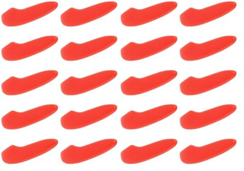 GLOKUUCA Knives Edge Guards - 20Pcs Knife Cover Sleeves Fits for Chef Knife, Santoku, Bread and Paring Knives - ABS Plastic Safety Knives Case Blade Protector - (Red)
