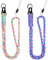 Vicloon Paracord Schlüsselanhänger,2 Stück Umhängeband Schlüsselband, Paracord Lanyard mit Metall Ring und Mini Abnehmbare Geflochtenes Lanyard für Schlüssel, Ausweishalter