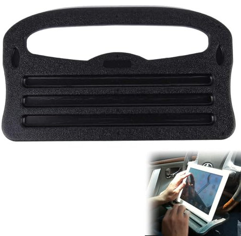 Bureau de Voiture pour Ordinateur Portable,Support de Table de Volant,Plateau de Volant Portable pour Voiture,Bureau de Volant de Voiture en ABS,Tablette pour Volant avec Plateau (Noir)