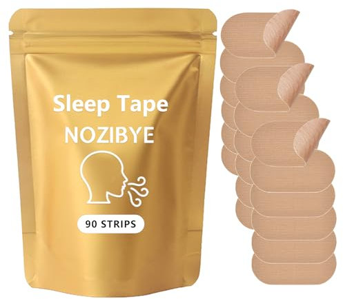 Nozibye Mouth Tape, Mundpflaster Schlafen für den Schlaf - 90 Stück Mouth Tape for Sleeping