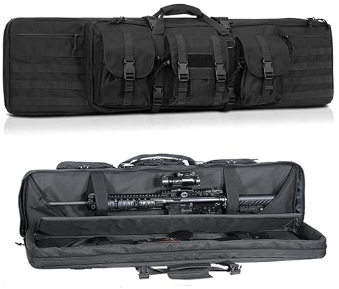 Futteral Langwaffen Waffentasche Pistolen- und Magazin Aufbewahrungsrucksack,Waffenkoffer für Langwaffen, Waffentragetasche, Schießtaschen für Gewehre,Jagdgewehrkoffer(Size:142cm/55.9in,Color:C)