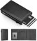 Manmaxim Porta Carte Uomo, Portafoglio Uomo Slim con RFID Blocco, Pop up Porta Carte di Credito per 11-13 Cartes, Portacarte Uomoo Portatessere con Grande Portamonete (Nero, Grande Portamonete)