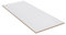 WRK21 Tischplatte 180 x 80 cm Weiss/Eiche Natur - 25 mm melaminbeschichtete Arbeitsplatte, ABS-Kante, pflegeleicht - für Schreibtische, Home-Office & DIY